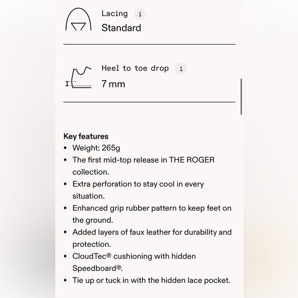 On Running The Roger Clubhouses Mid Size 10.5 NEW - Picture 5 of 13